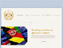 Tablet Screenshot of afghanembassy-brussels.org